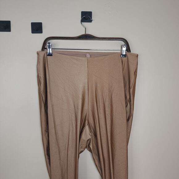 SKIMS Shine Spandex Jersey Leggings in Sienna Size 3X - Picture 3 of 7